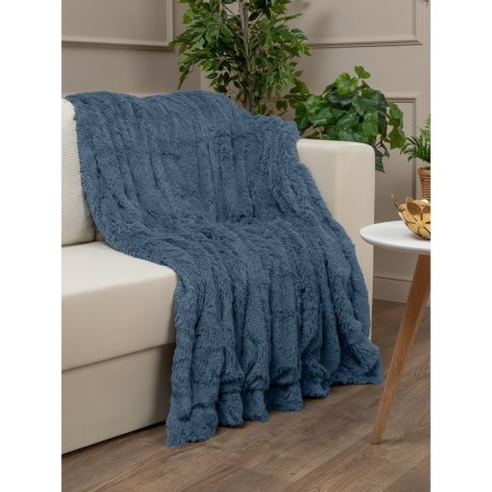 Buenas noches blanket, size 220x240 cm, blue color-2