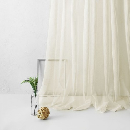 Tulle "Lines", size 500x270 cm, beige color-2