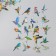 Stickers for creativity PLC PVC "Colorful birds" set 40 pcs 9x10.5 cm