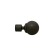 Top "Classic ball", d = 20 cm, color chocolate