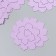 The workpiece of Foamiran "Flower Curly" 10x9.5 cm set 5 pcs. Ribbed lilac mix