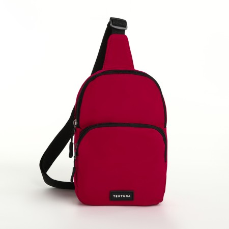 Textura lightning bag, external pocket, fuchsia-1