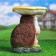 Garden Figure-Hedgehog "Gray Hedgehog under the Mushroom" good souvenirs from polystone, 23 cm, average