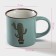 Ceramic share mug "Cactus", 180 ml, blue color