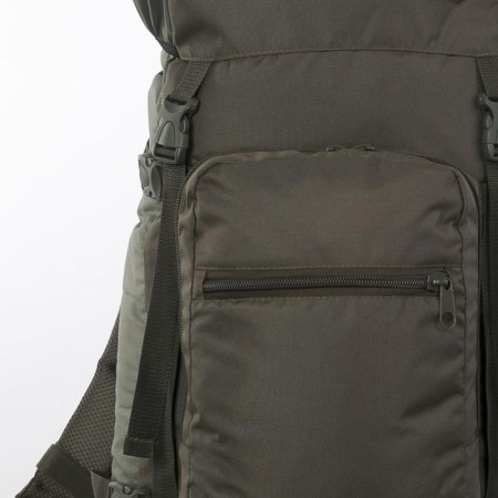 Tourist backpack, TAIF, 70 liters, cord department, outer pocket, 2 side pockets, olive color-4