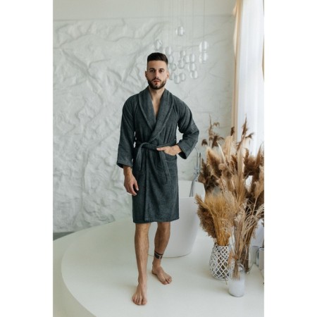 Tainted male robe, size 50, graphite color