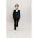 Jumper for boys, height 146-152 cm, dark gray color