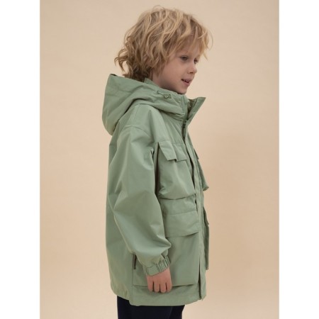 Windbreaker for boys, height 110 cm, green color-6