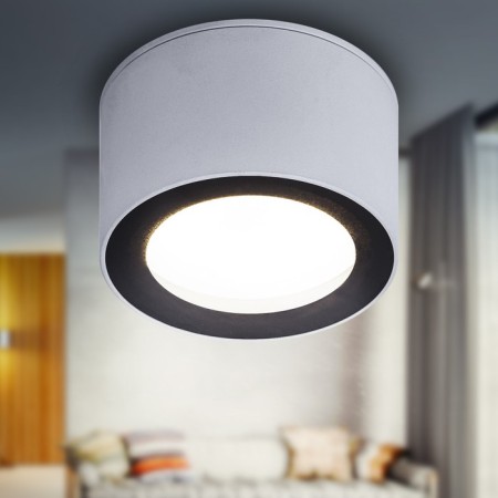 Lamp OL28 WH/BK 1x15W GX53 Black and white IP44 8.5x8.5x5 cm
