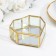 Casket for rings "Heart", 12x12x4 cm, glass