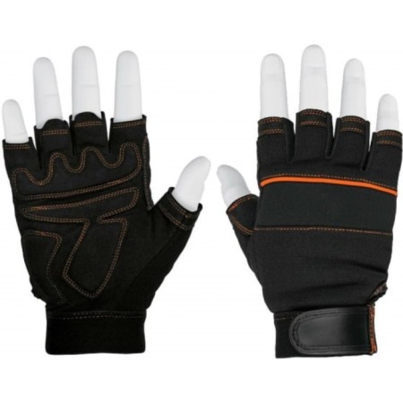 Textile gloves, with polyester coating, protective, Truper