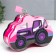 Piggy bank Metal "Tractor" with a lock and keys mix 6x14x9 cm
