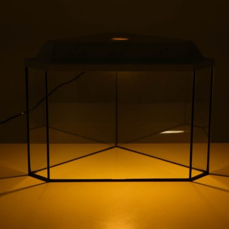 Aquarium "Delta" corner with a lid, 25 liters, 34 x 34 x 31/37.5 cm, bleached oak-5