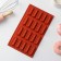 The baking uniform “Sweets. Excler”, silicone, 29 × 17 × 2 cm (5.8 × 2.3 × 2 cm), 20 cells, chocolate color