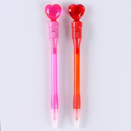 Light handle "Heart" with blue ink, color mix-4