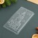 Chocolate shape - Tile "Happy New Year", 18 x 9.5 cm