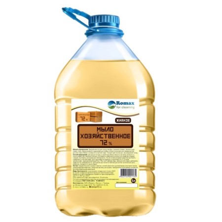 Liquid laundry soap 72% ROMAX, 5 liters