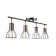Lamp "Boston" 4x60W E14 black/copper
