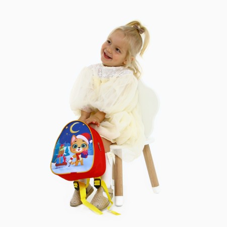 New Year's children's backpack "A cat with gifts", for the New Year-7
