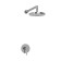 The shower system waserkraft a12429, built -in, tropical shower, chrome