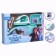 Frozen household appliance, cold heart: iron, board, basket, hangers