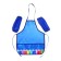 Apron for labor + sleevens, 550 x 440/250 x 160 mm, size M (height 122-158), calligrata "pencils", blue
