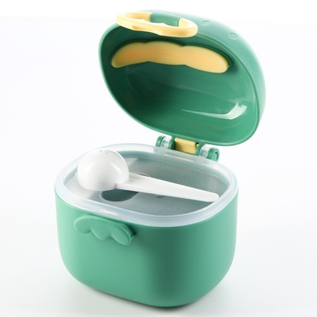 Container for storage of baby food, 400 ml., Green color-2