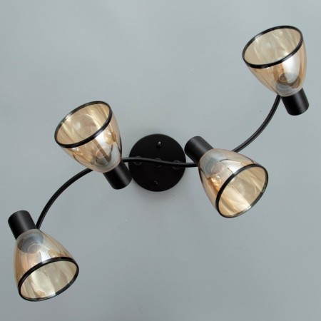 Lamp "Fate" 4x60W E27 black-4