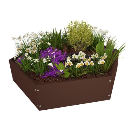 Flower bed, d = 40 cm, brown