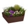 Flower bed, d = 40 cm, brown