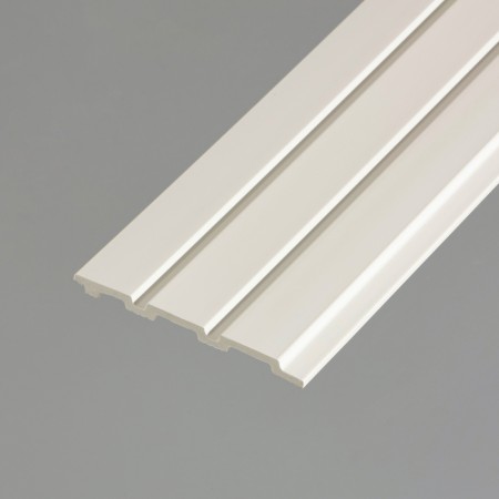 3D Rail panels foamed polystyrene 2700x120x10 mm white
