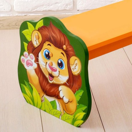 Bench Baby "Leo", Orange color, green color-1