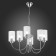 Suspended EVOLUCE lamp. Sle1127-103-06. Tilda. 6x40 watts, E14, 65x65x37 cm, chromium color