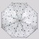 Umbrella - a semiautomatic “pattern” cane, 8 spokes, r = 54 cm, the color is transparent/blue