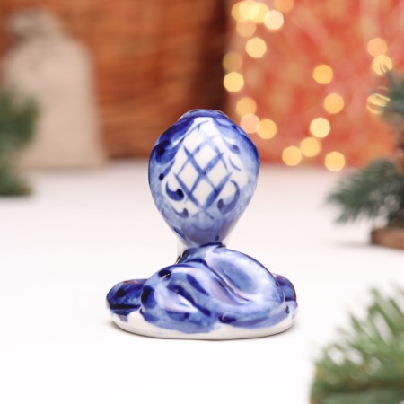 Souvenir "Snake", No. 12, Gzhel, 6 cm-2