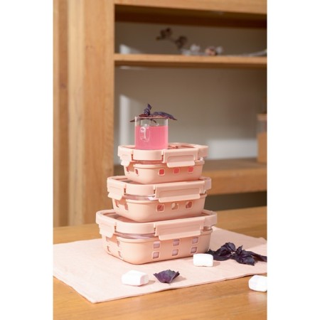 Container for baking, storage and carrying of products in the Smart Solutions cover, beige color, 370 ml-12