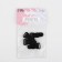 Flasping for stockings, 12 mm, 4 pcs, black color