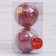 Set of balls plastic D-10 cm, 2 pcs "Festival" Red