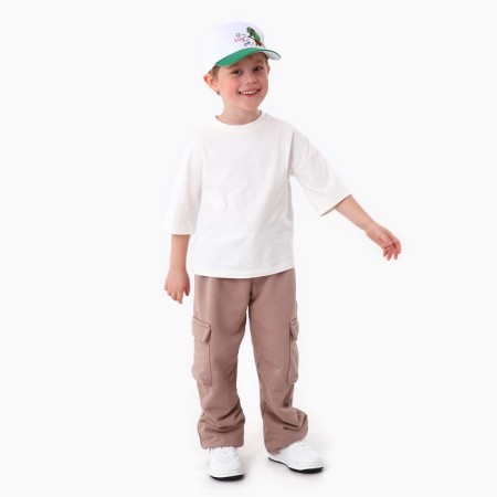 Baby cap for the boy Life Style, Dino, White Color, Rr. 52-54, 5-7 years old-10