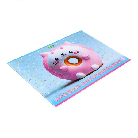 Album for drawing A4, 16 sheets "Assorted", cover offset paper, block 100 g/m2, mix-6