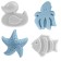Sanding set, pale blue