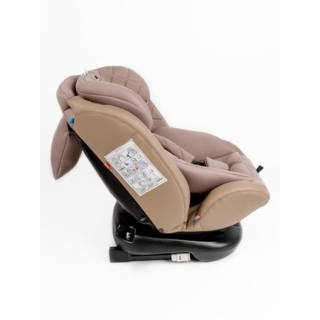 AMAROBABY BRILLANT, ISOFIX fastening, class D, group 0+/1/2/3 (0-36 kg), beige color, beige-12