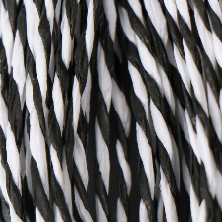 Yarn 100% cellulose "Softino Raffia Color Melange" Washing, Black and White 10m-2