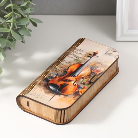 Casket "Violin" 17x8.5x3.5 cm