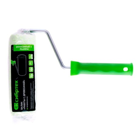 Sibrtektek roller 80182, for "work with wood", microfiber, 180 mm, handle d = 8 mm, d = 48 mm, pile 12 mm-1