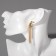 Earrings hanging "style" thin chains, color gold