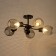 Chandelier 2718/5 E27 40W Black 58x58x28 cm Bayerlux