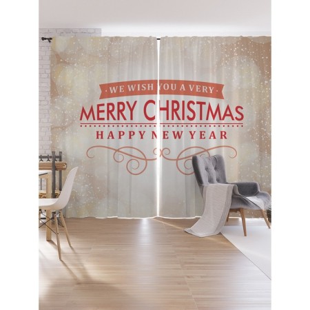Photostes "New Year's inscription", Oxford, size 170x265 cm, 2 pcs