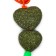 Toy - teaser for cats from cat mint "heart", with a ring on a finger, 20 cm