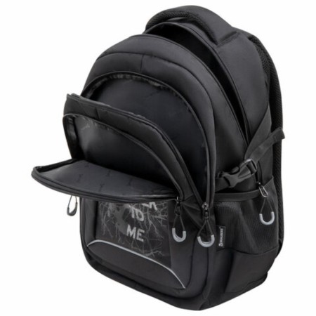 Brauberg Content UNIV backpack, 3 departure, refinery print, Skeleton, 47x33x18 cm, 272567-5